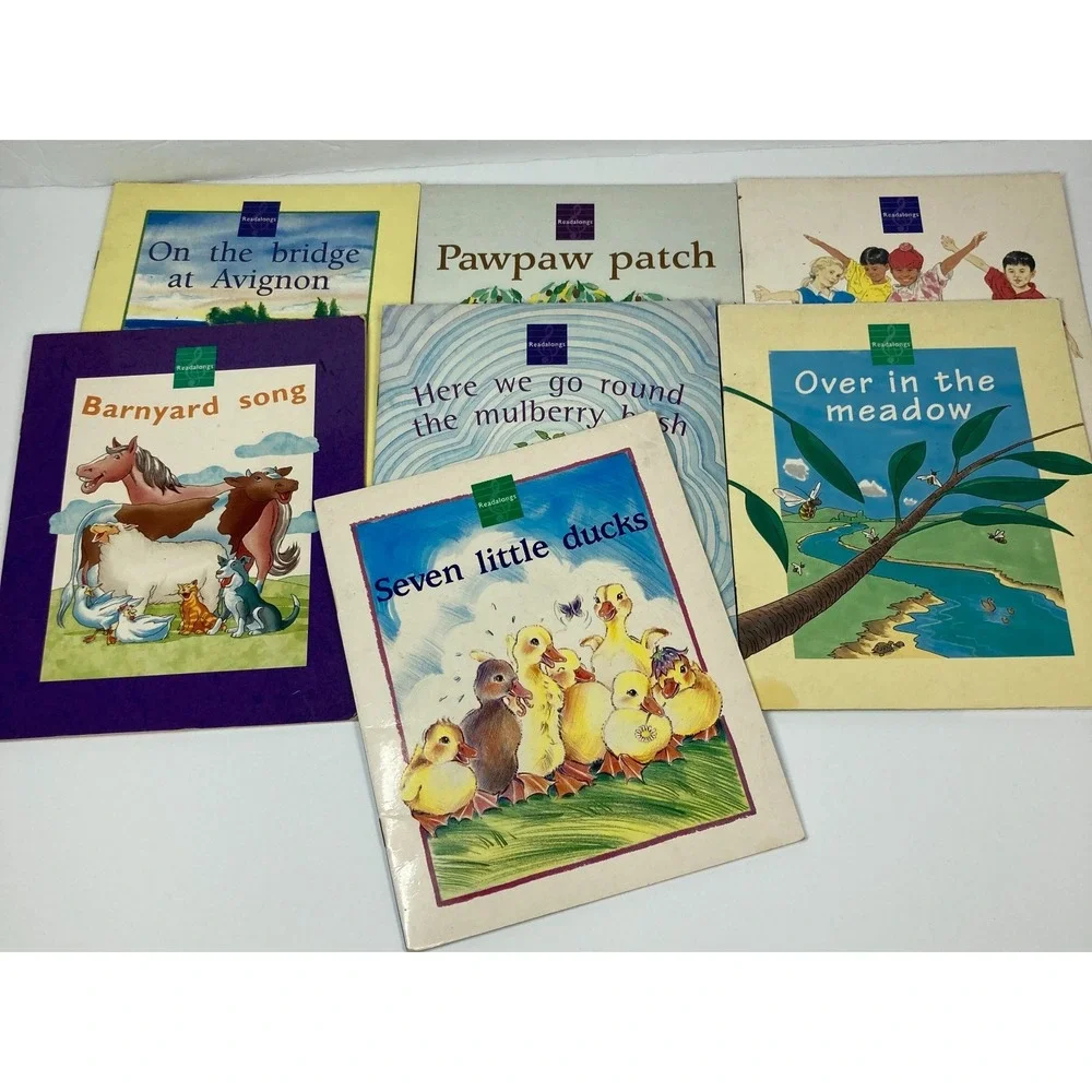 Lot Of 7 Early‎ Reader Song Books Paperback Single Copies Homeschool Tutoring