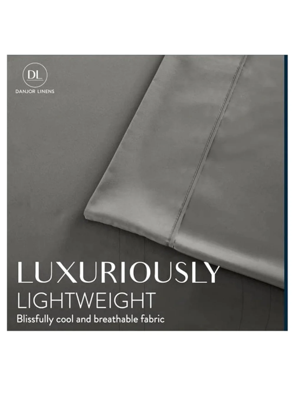 Danjor Linens Platinum 1800 Collection queen 6-piece sheet set gray NIP