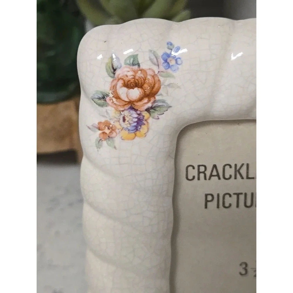 Tickled Pink vtg crackled