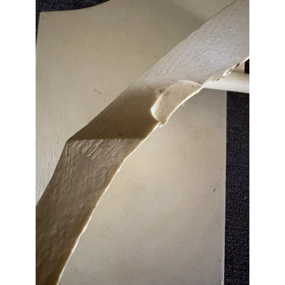 Vtg 1988 Cream Plastic Burwood Product Wall Shelf With Cut Out Heart Design