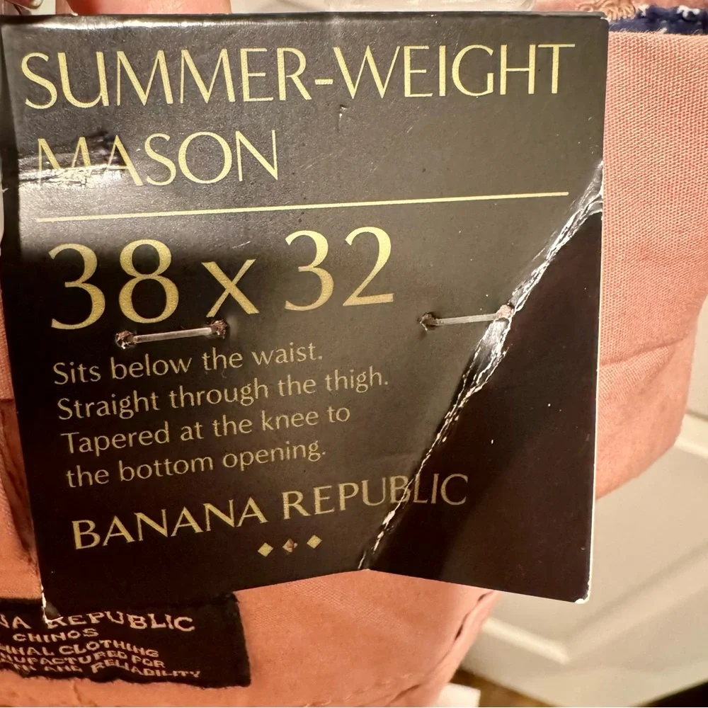 Banana Republic Mason Men's Dusty‎ Rose Chinos