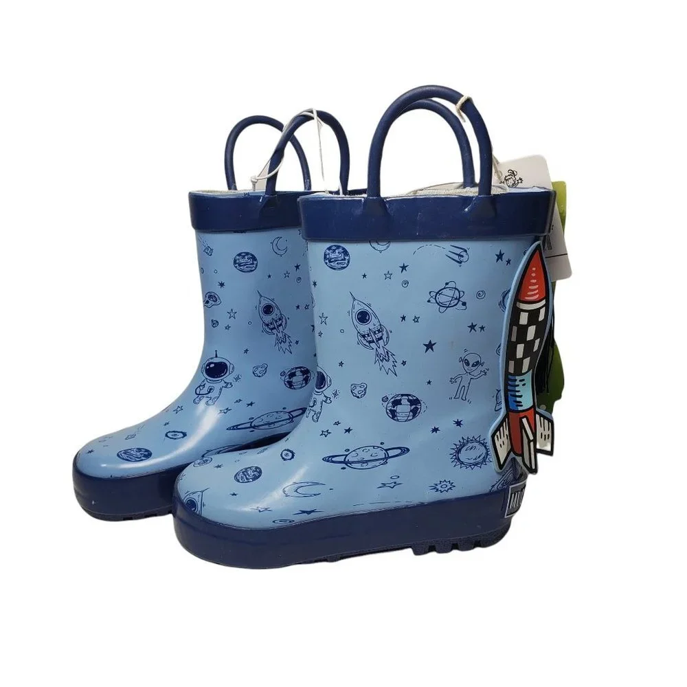 NWT‎ Mucky Wear 3D Rocket Loop Rain boots Size 5T