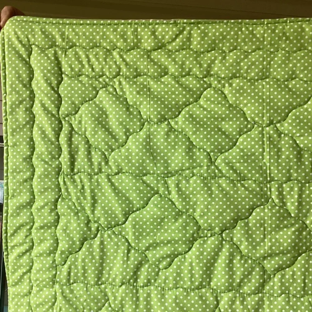 NWT Hand Crafted Floral Patchwork of Roses Quilt - Pink s and Greens