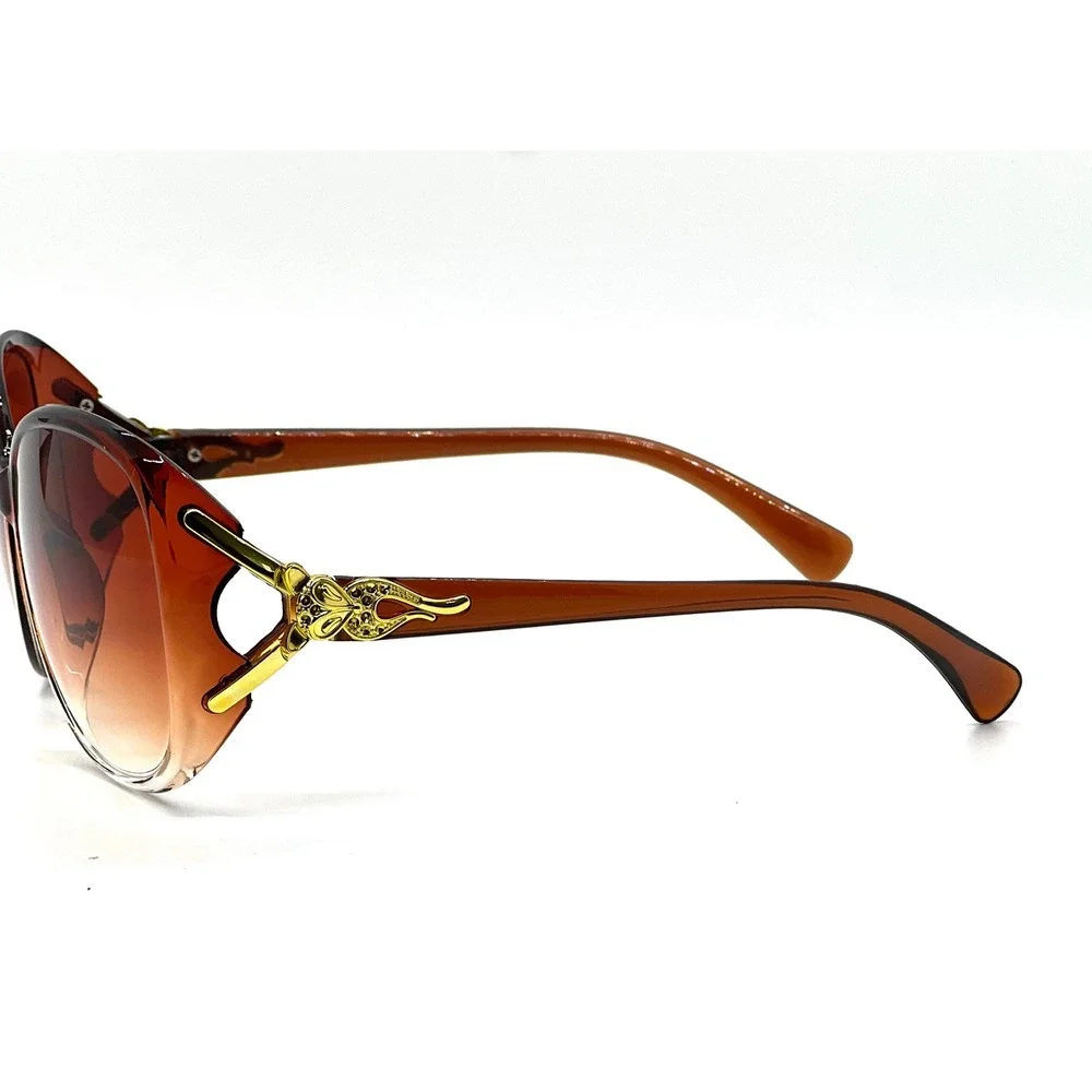 Women's‎ Oversized Fashion Sunglasses Gradient Brown Lenses Outfit Lentes Gafas