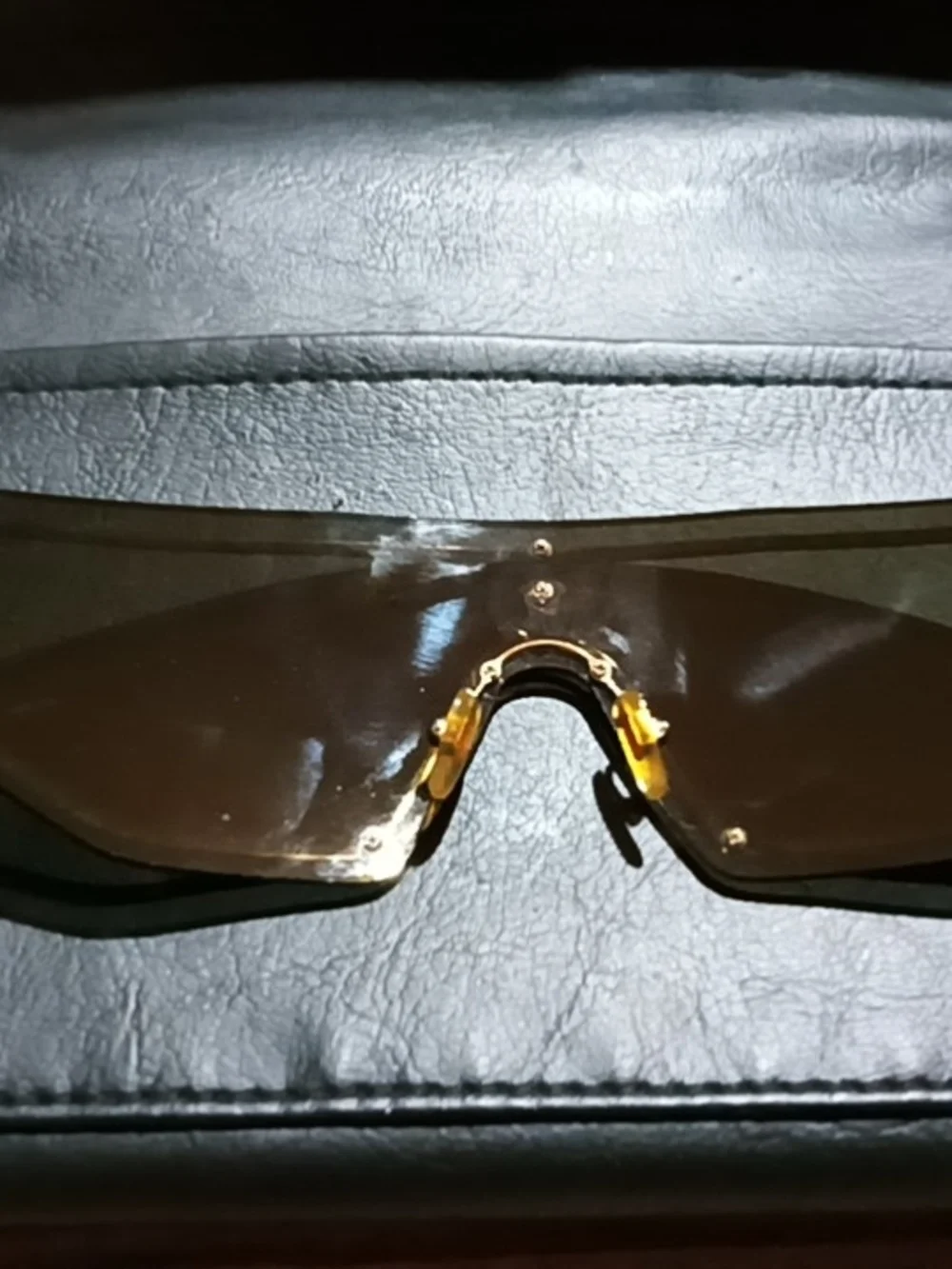 Versace Gold Shield Sunglasses