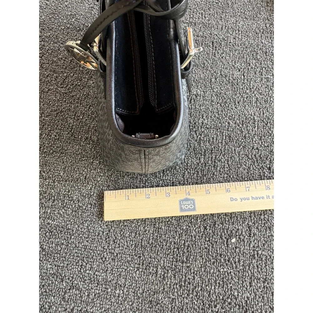 Michael Kors Jet Set Travel Black MK Signature Logo Tote Bag