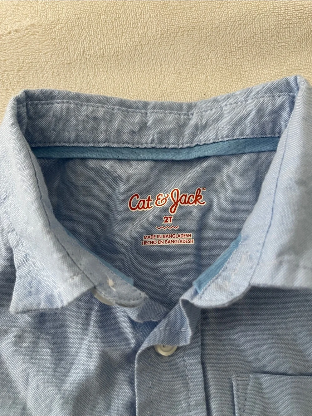 Cat & Jack Light Blue Button-Up Shirt