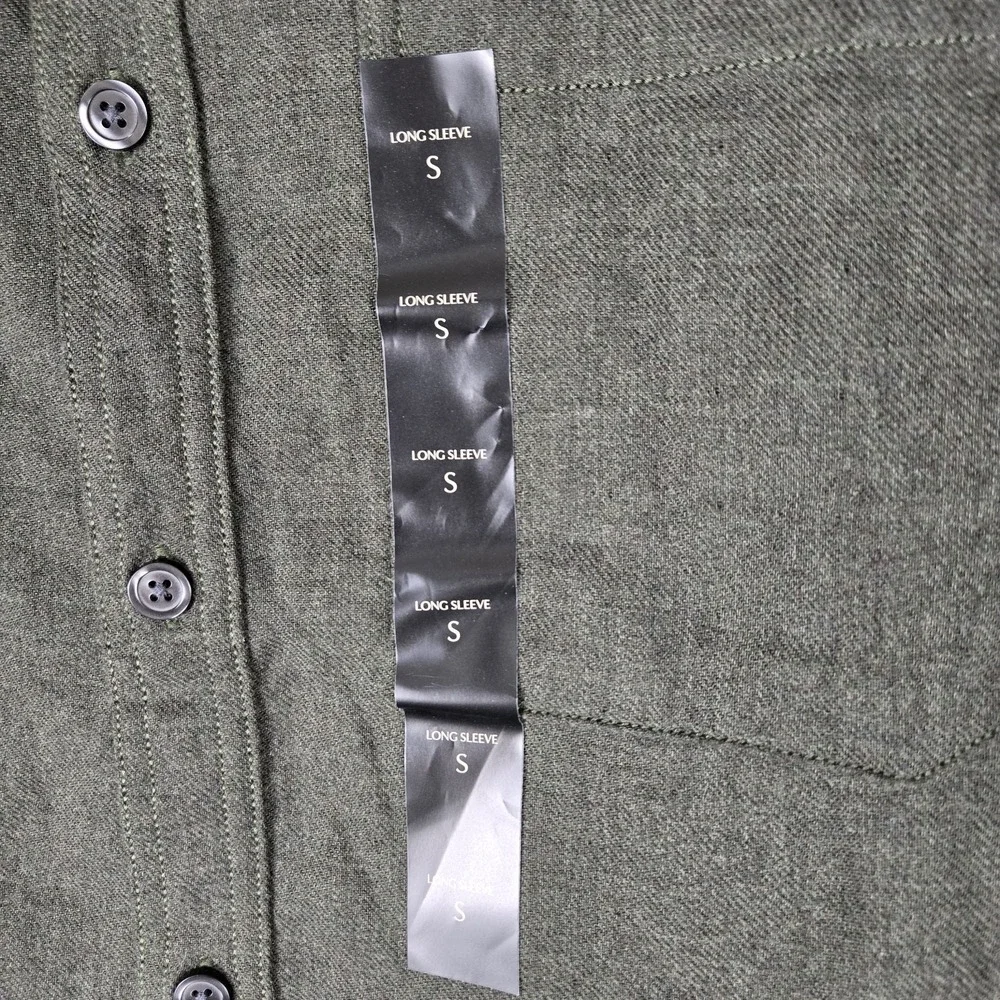 Banana Republic‎ Shirt Jacket Mens Small Green Greek Olive Cotton Heavy NWT