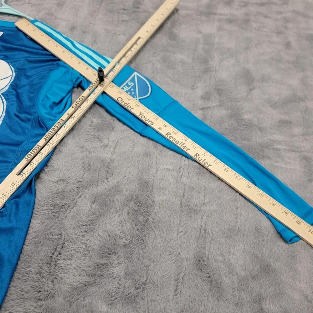 Columbus‎ Crew Adidas Jersey Mens Medium (Fits Small) Blue MLS Soccer Acura #53