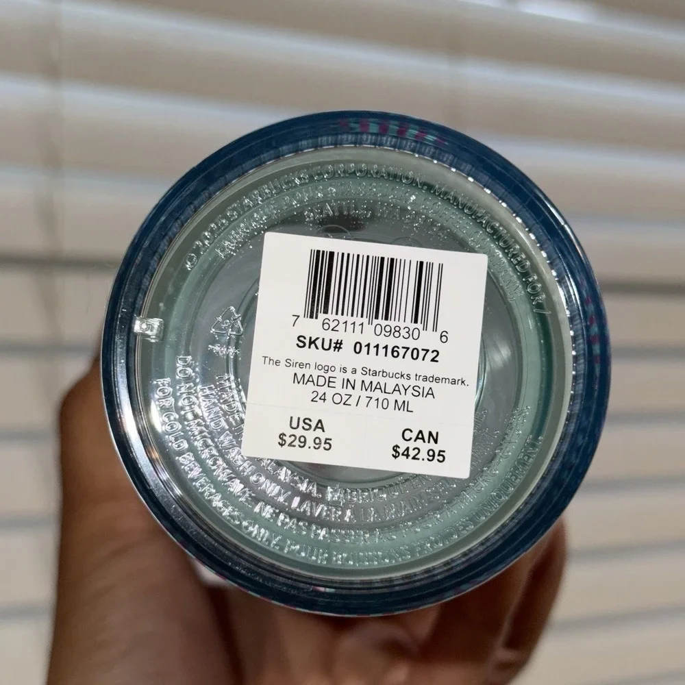 Starbucks 2022 Spring Iridescent Mermaid Scales Venti Cold‎ Cup Tumbler 24oz