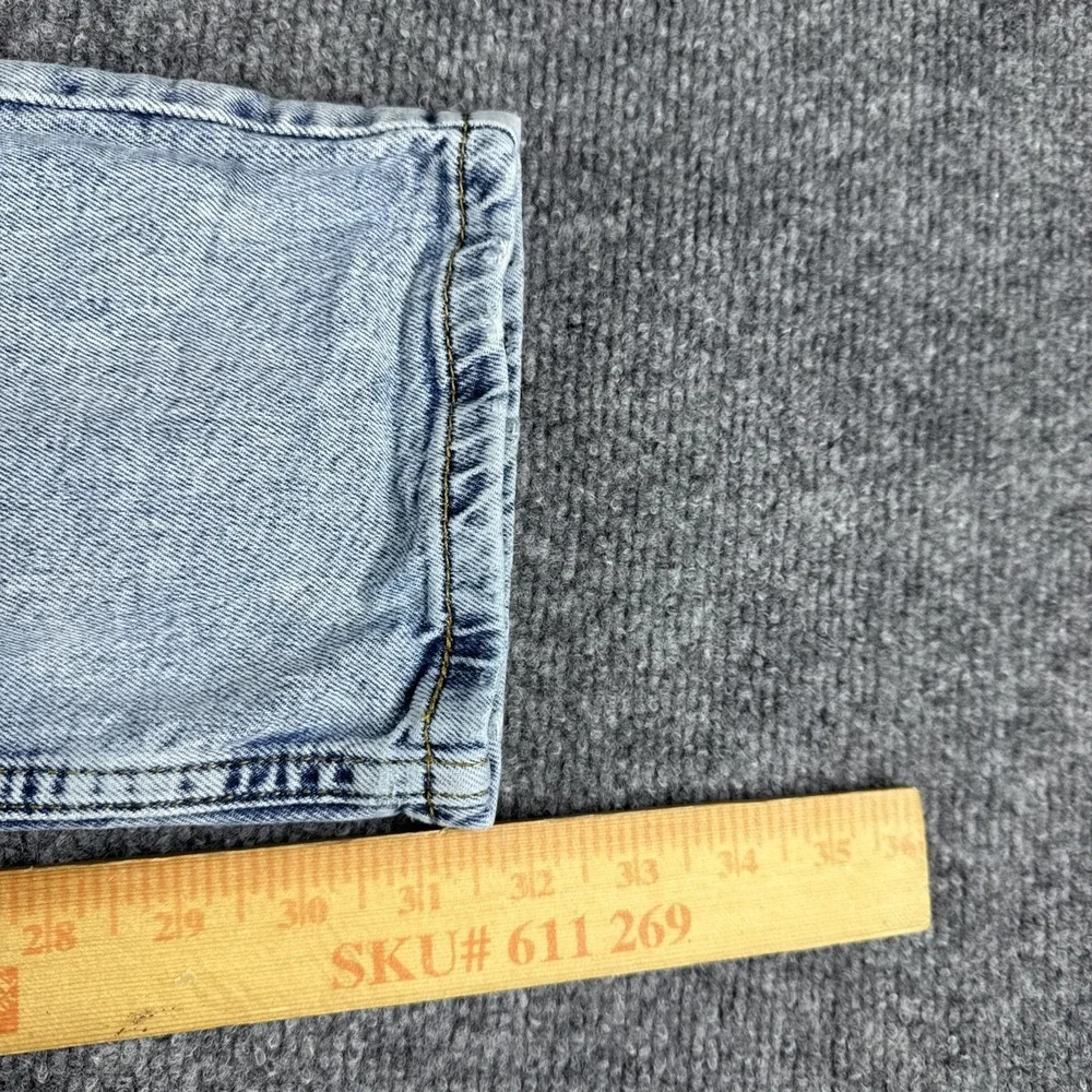 Levis 511 Jeans Mens Medium Wash Blue Slim Thrashed 32x32 Stretch Distressed
