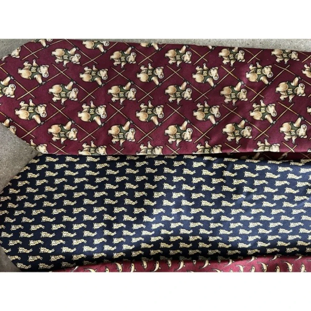 Brooks Brothers Makers Tie Necktie Lot Circus Animals Silk‎ VGUC