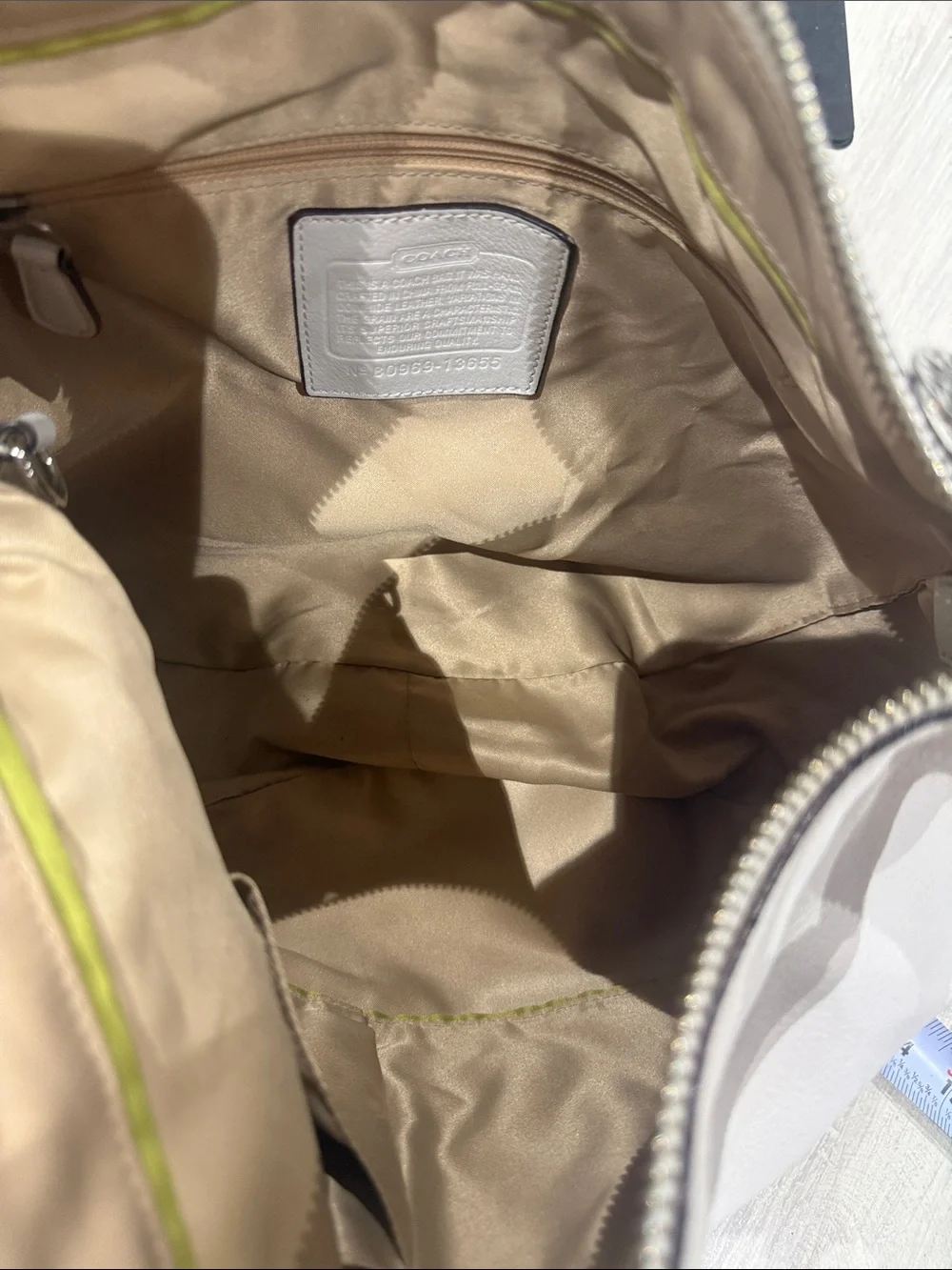 Coach pebble leather