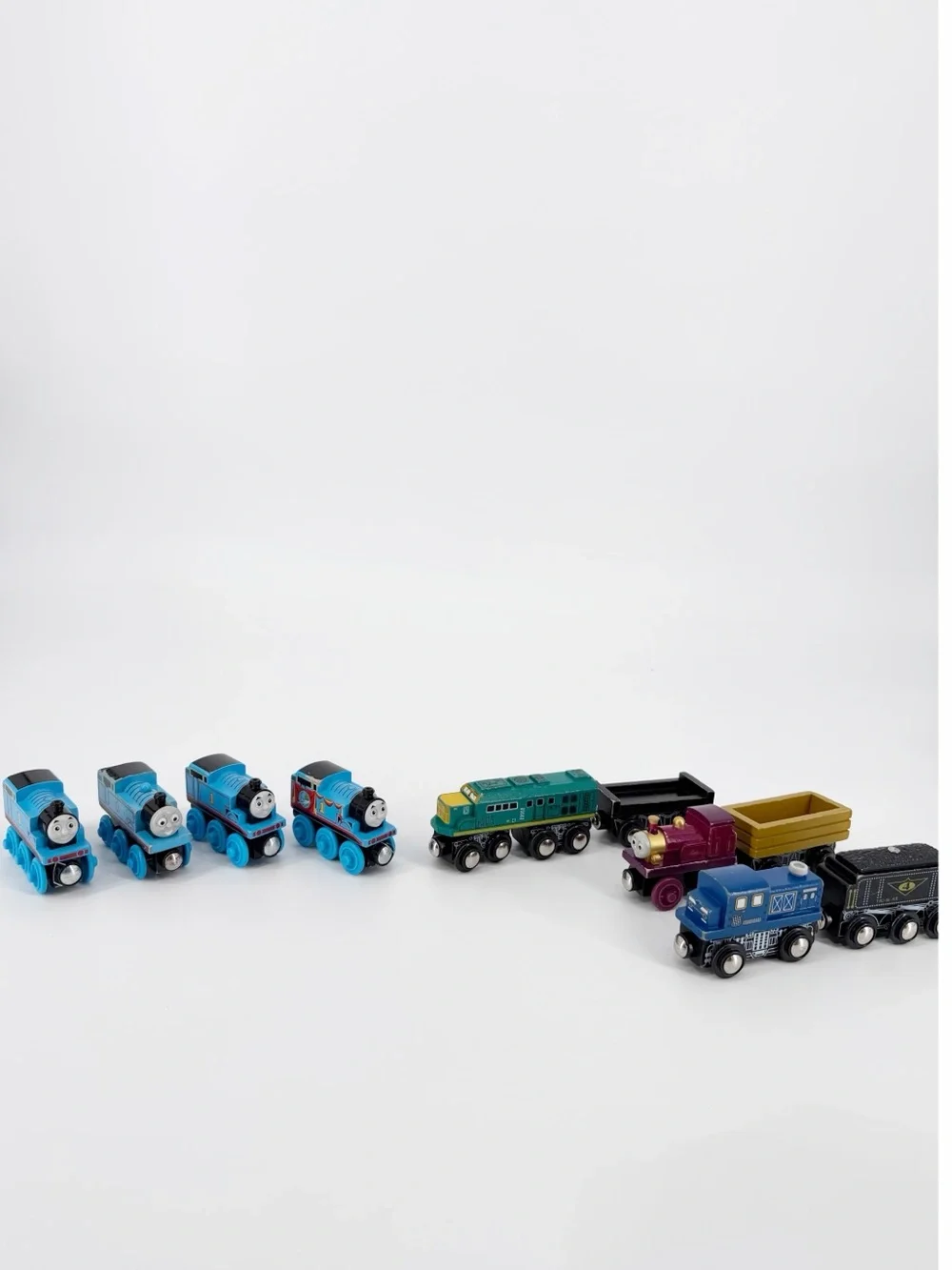 Imaginarium Wooden Trains Engines & Cargo Cars Thomas Friends Railway Lot x 10