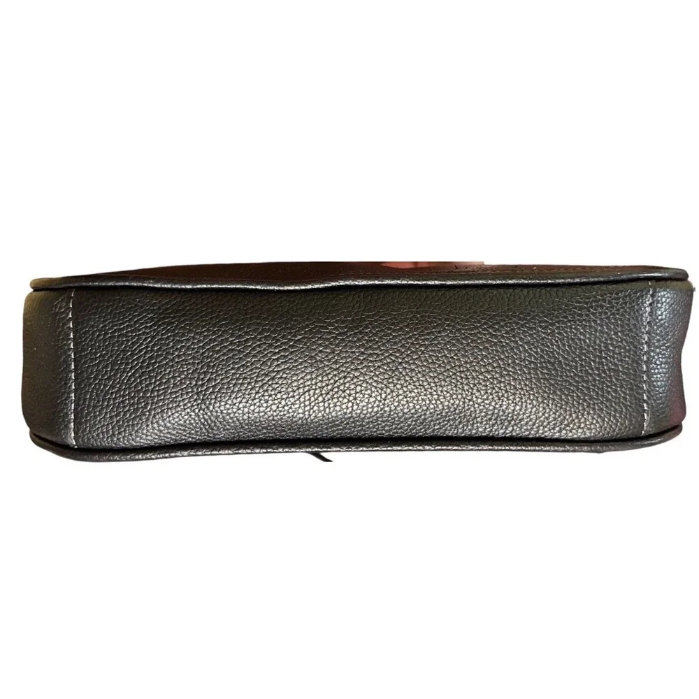 Coach Small Black Pebble Leather Chaise Crossbody Bag