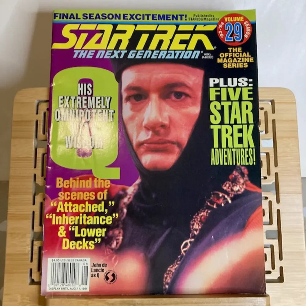 Vintage 90s Lot of 3 Starlog ST:TNG Official Magazine Series Data Riker Q