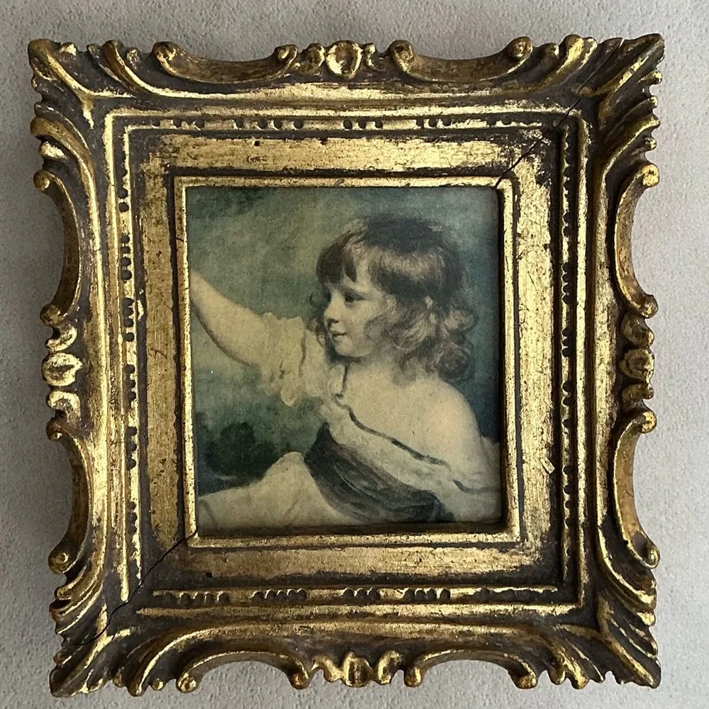 Vintage Gold Framed Portrait Wall Art