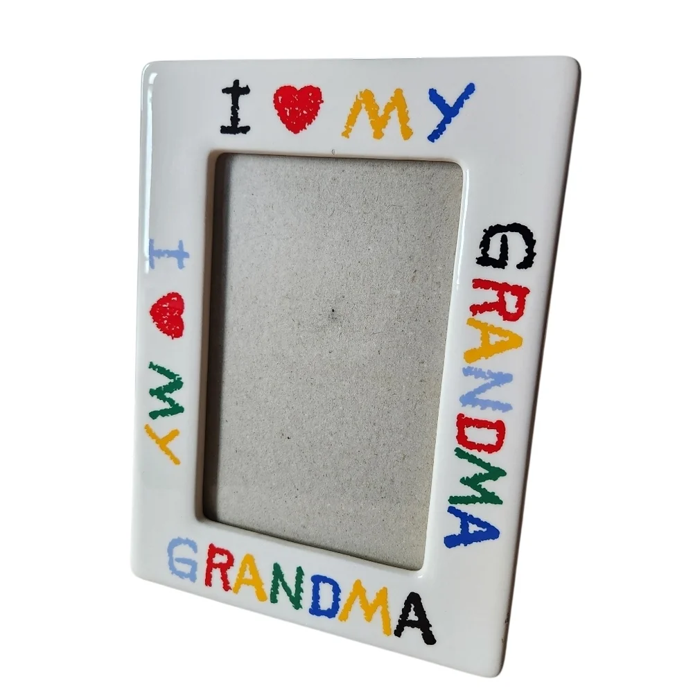 I Love My Grandma Ceramic Picture Frame
