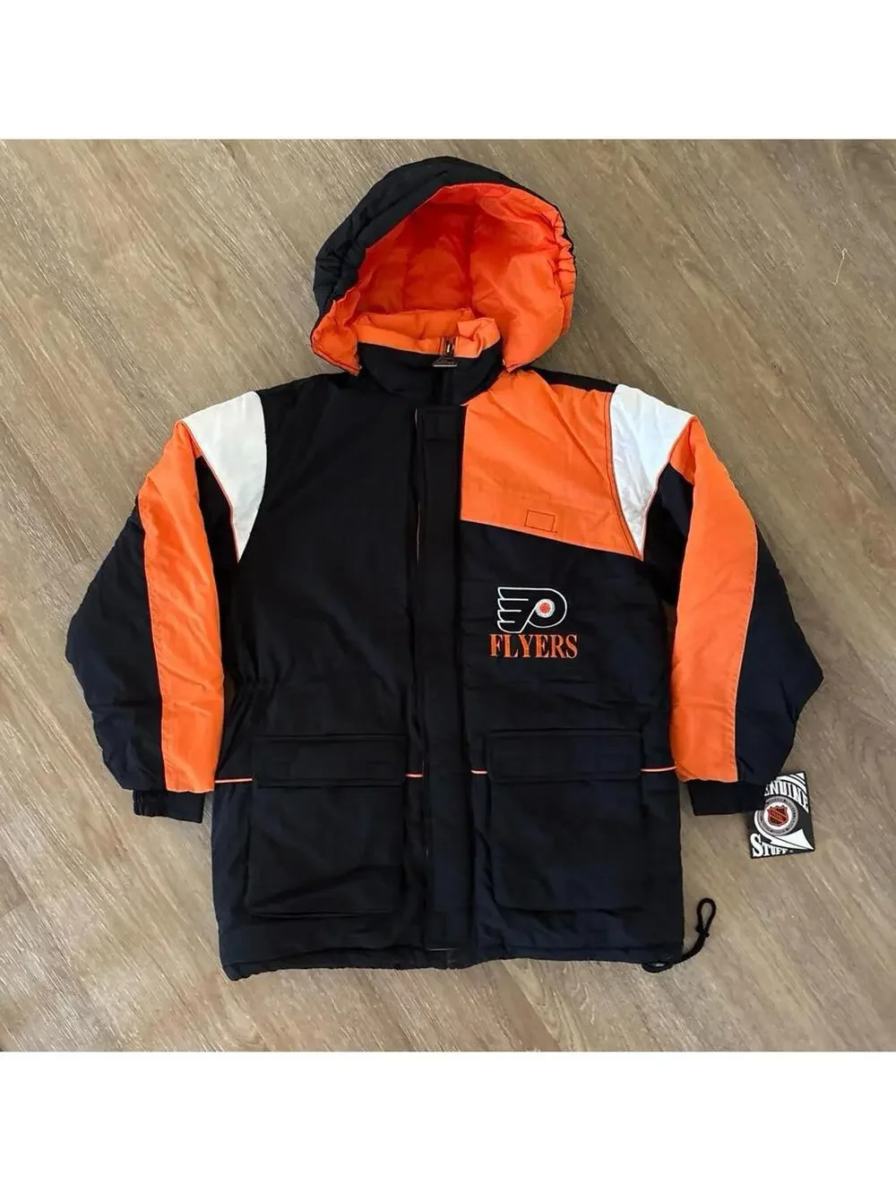 NWT Vintage Philadelphia Flyers NHL Hockey Jacket Coat Size Kids XL