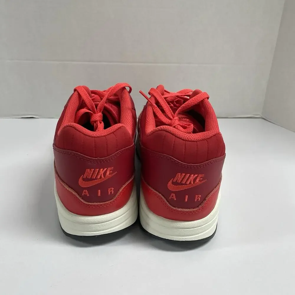 Nike Air Max 1 Gym Red Crimson HQ3607 687 Size 14 White Low Top Sneaker Summer