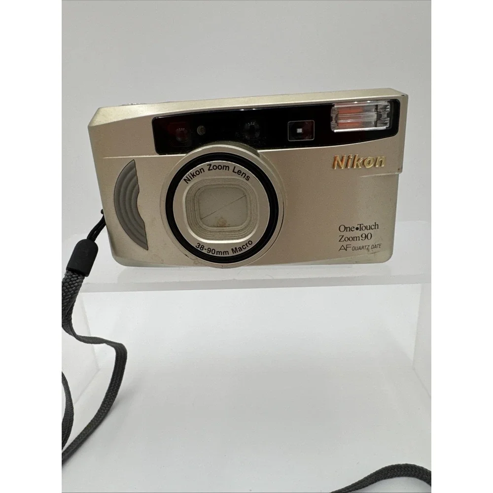 Nikon One Touch Zoom 90 AF Quartz Date 35mm Film Camera 38-90mm NOT TESTED