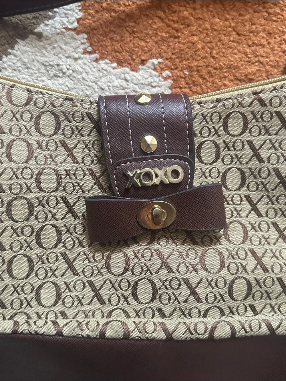 XOXO Y2K Monogram Shoulder Bag Brown