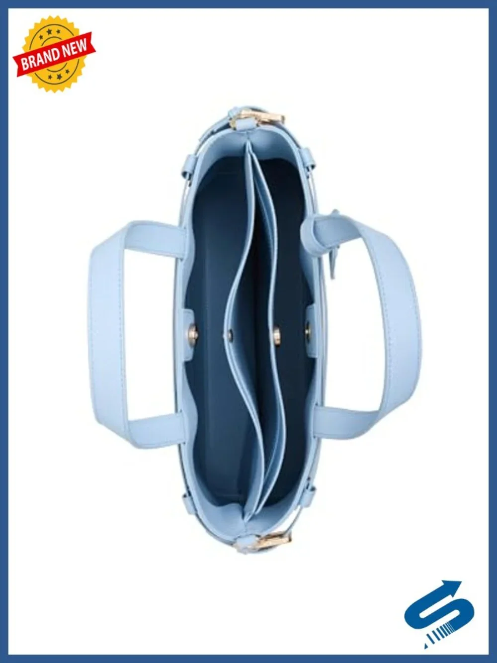 Satchel Handbag with Convertible Strap, PVC, Magnetic Closure, Adjustable Strap