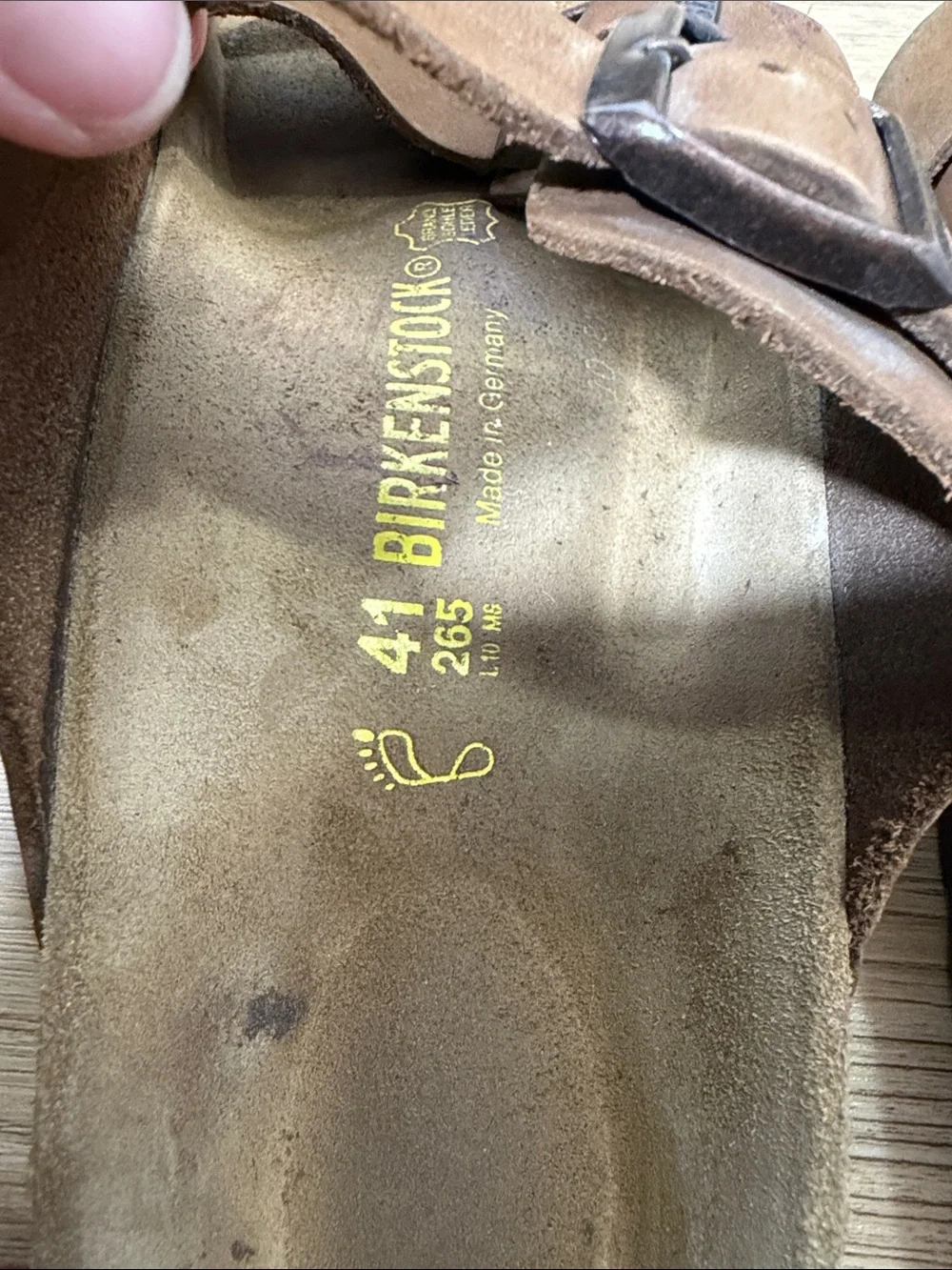 Birkenstock Arizona Mocha Nubuck Leather Sandals EU 41 US 8 Narrow