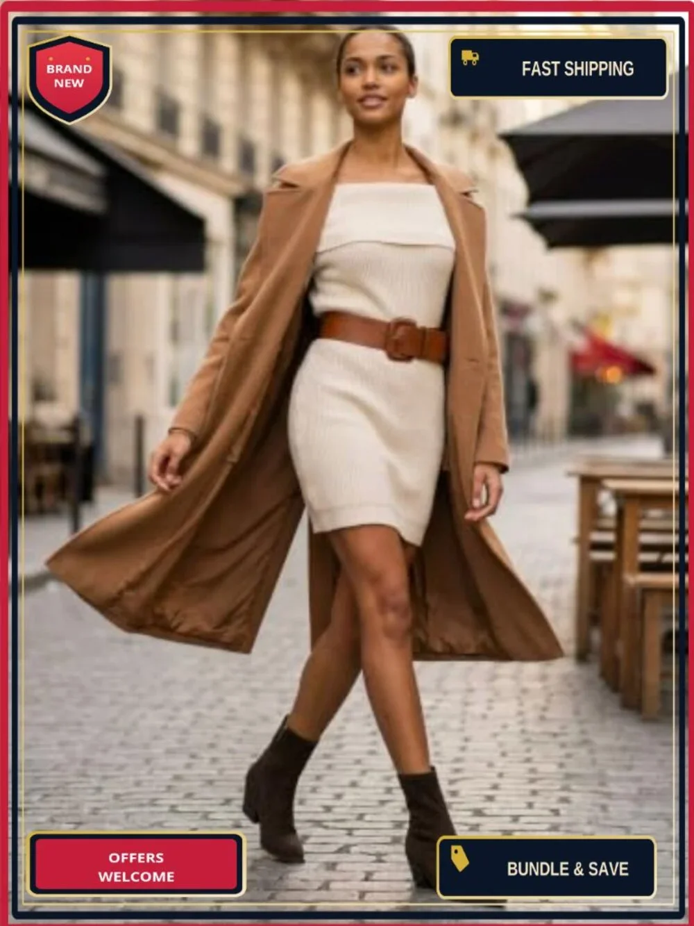 Women's Pointed Toe Chunky Block Heel Ankle Boots, Faux Suede Stretch Booties