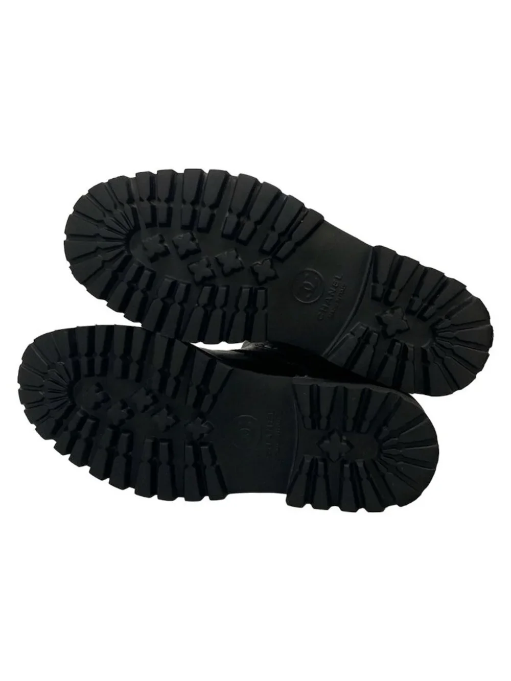 Chanel Boots 36 Quilted Black Engineer Lambskin