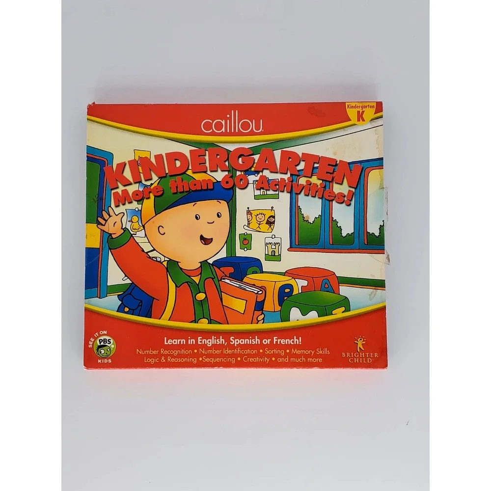 Caillou Kindergarten More‎ Than 60 Activities, PC CD-ROM Software