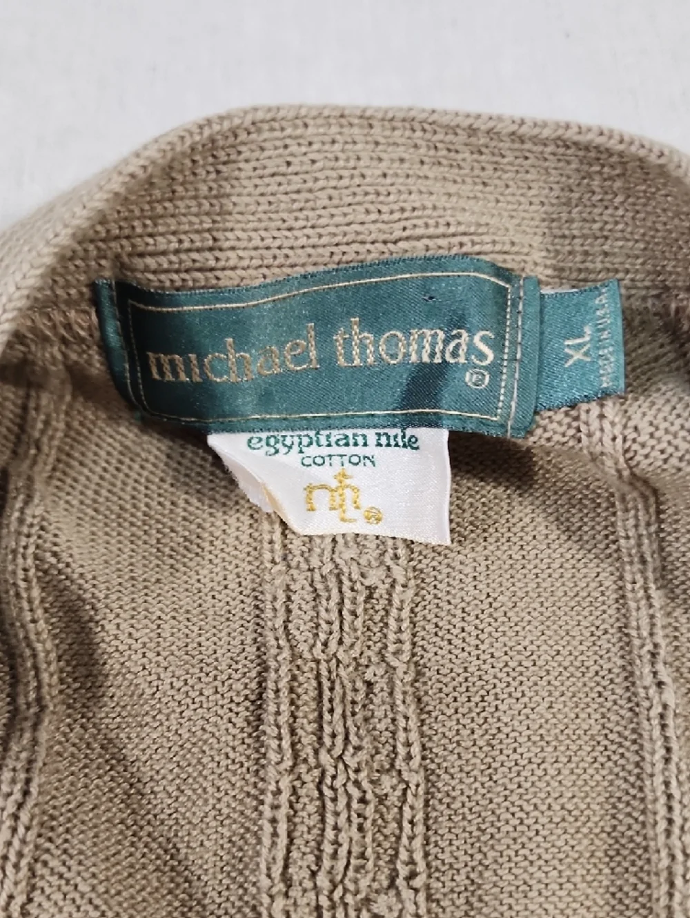 Michael Thomas beige cable