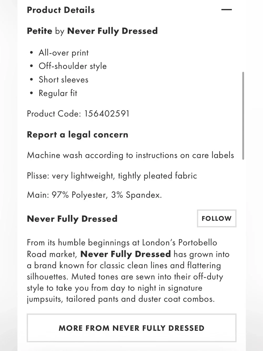 Never Fully Dressed never fully