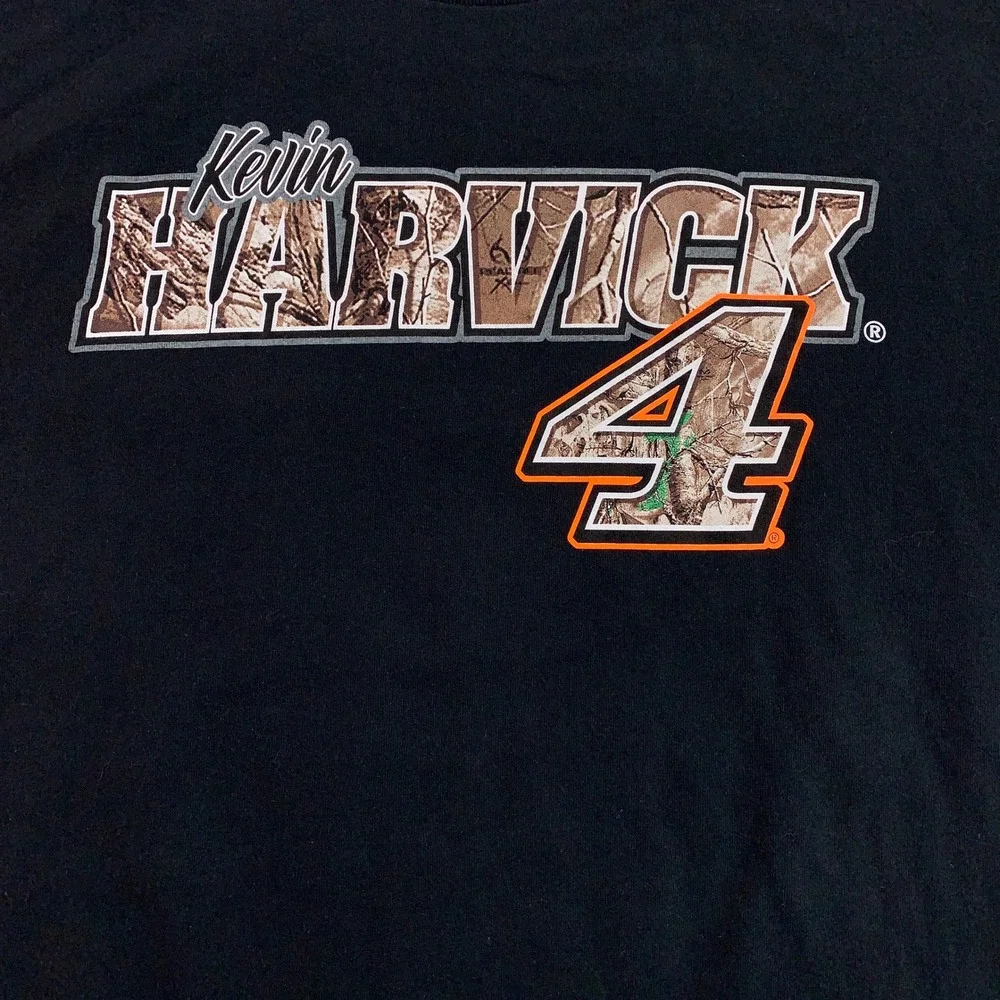 Stewart-Haas Mens Large Black Kevin Harvick 4 Camo NASCAR Racing T-Shirt