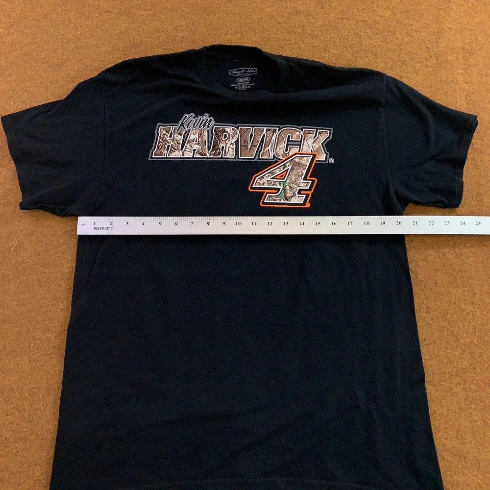 Stewart-Haas Mens Large Black Kevin Harvick 4 Camo NASCAR Racing T-Shirt
