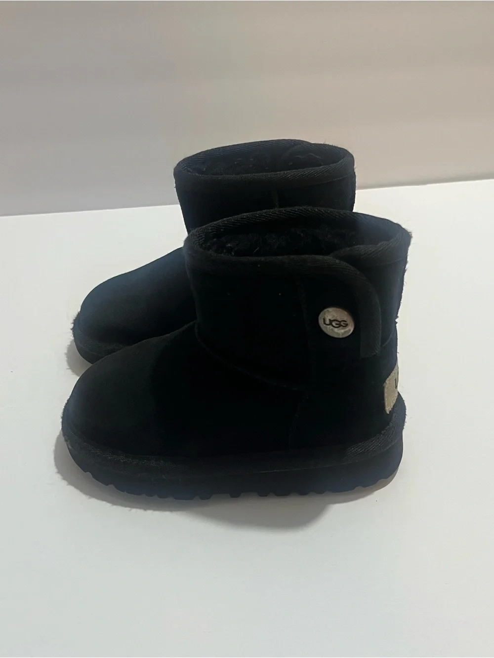 UGG Black Classic Short Kids Boots