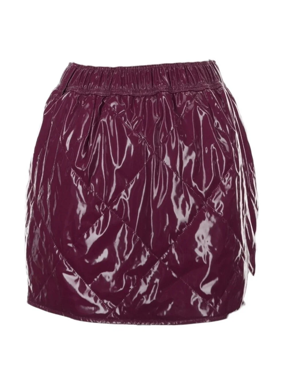 Alo Yoga Sno Moto Puffer Mini Skirt in Wildberry sz SMALL