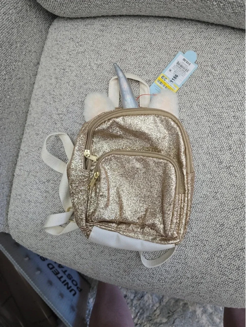 New unicorn, toddler size book bag from target.Item 1156bin21