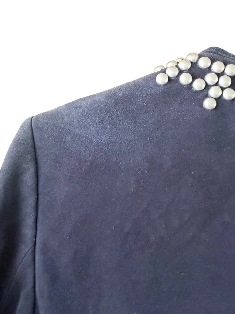 Tory Burch Womens Long Sleeve Studded Mini Dress Size 8 Black Suede Western Boho