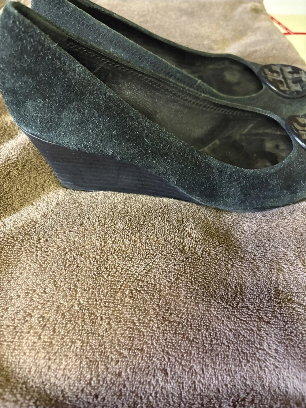Tory Burch black suede
