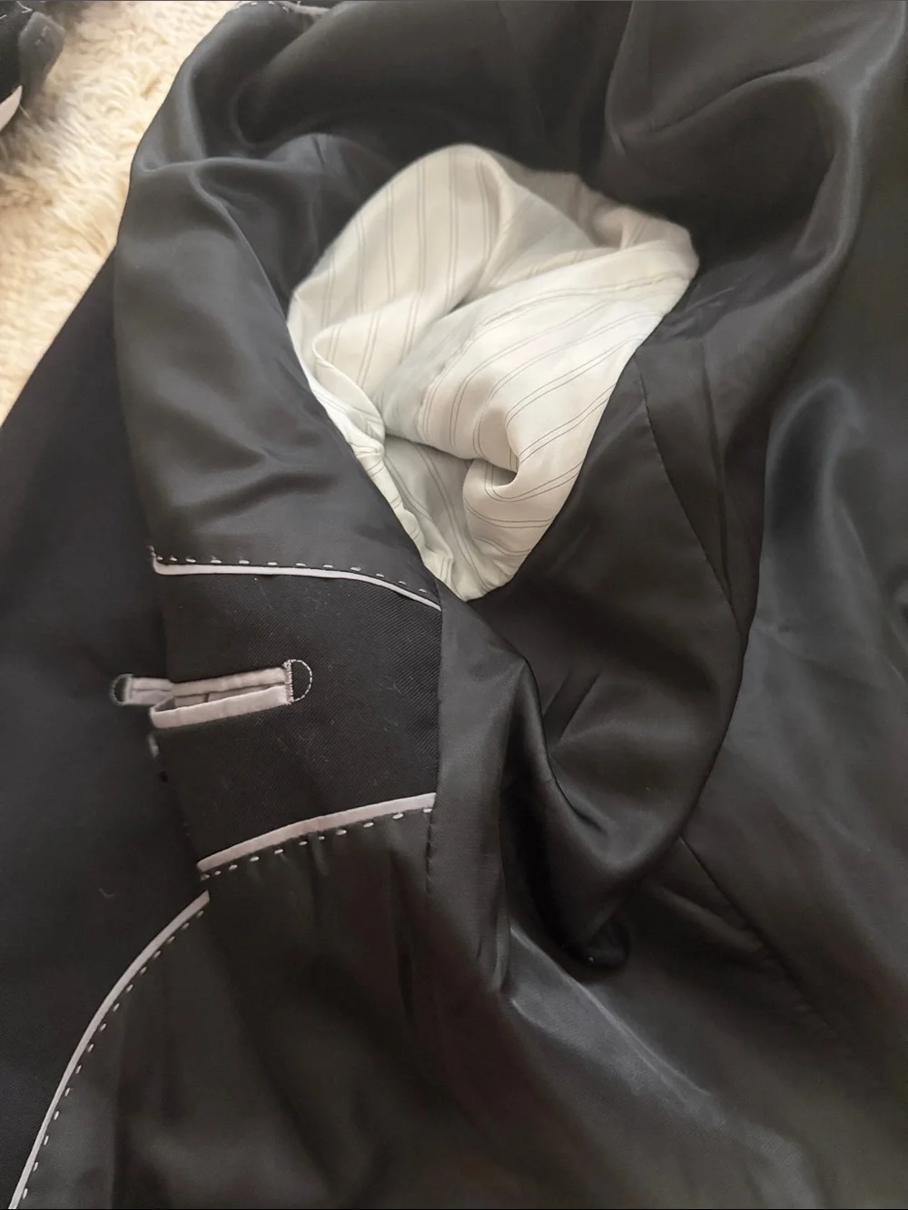 Men's Black Single-Breasted Sport Coat - Classic Tailored Blazer