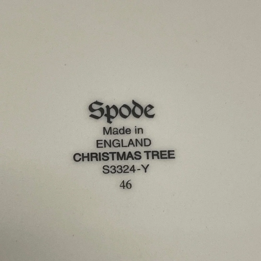 Spode christmas tree