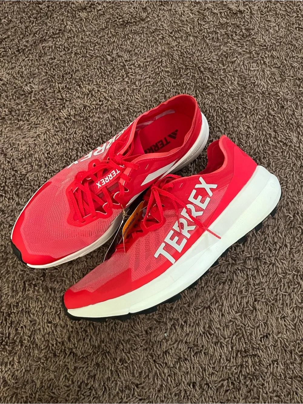 New adidas Terrex Agravic Speed Trail Running Shoes Pure Ruby Men's Size 12