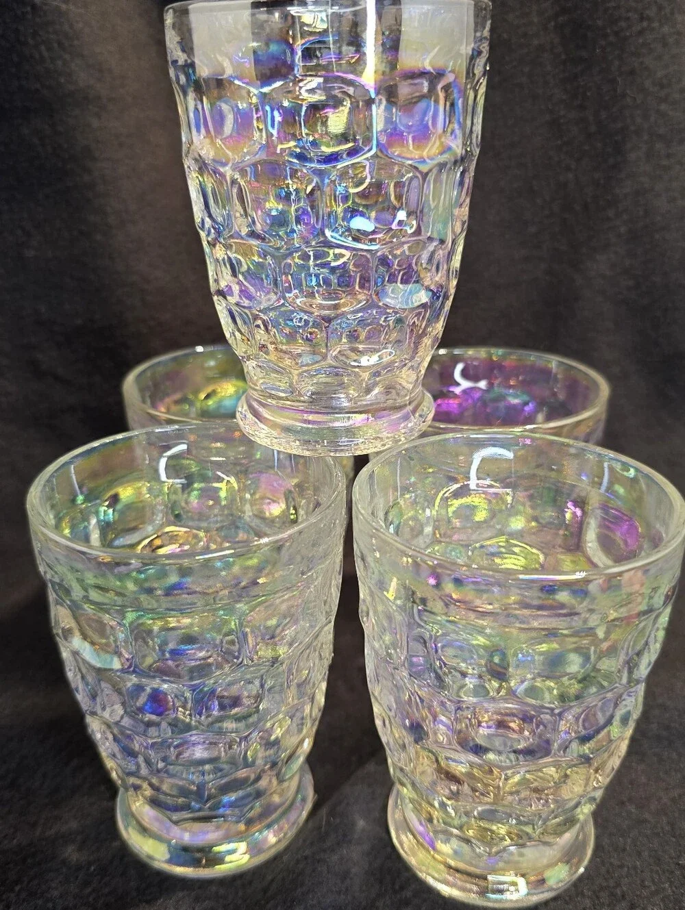 federal glass vintage iridescent