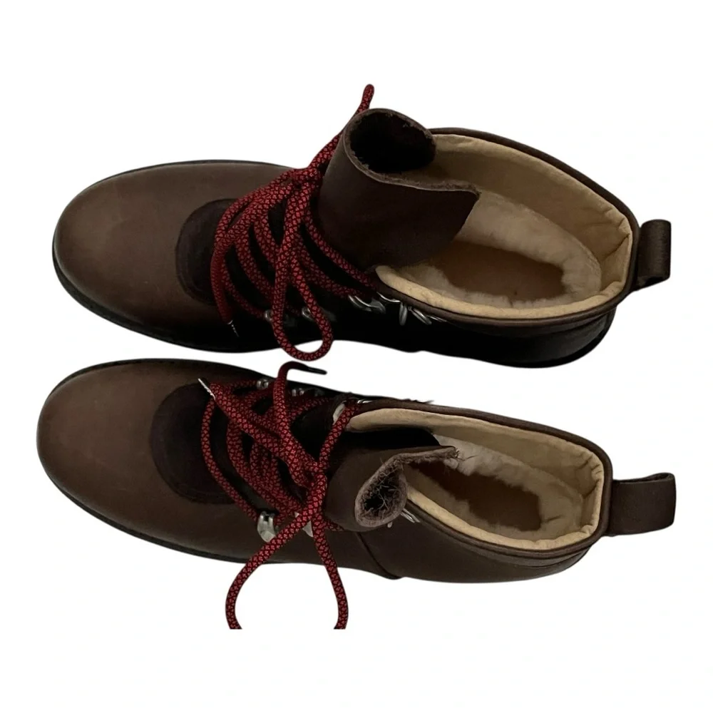 Emu brown leather