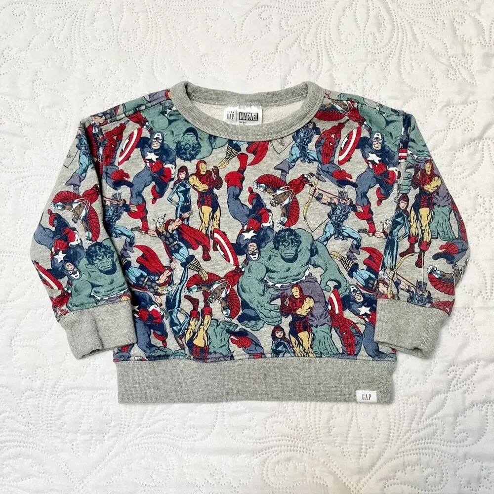 Gap Marvel Super Hero Sweatshirt Size 18-24m