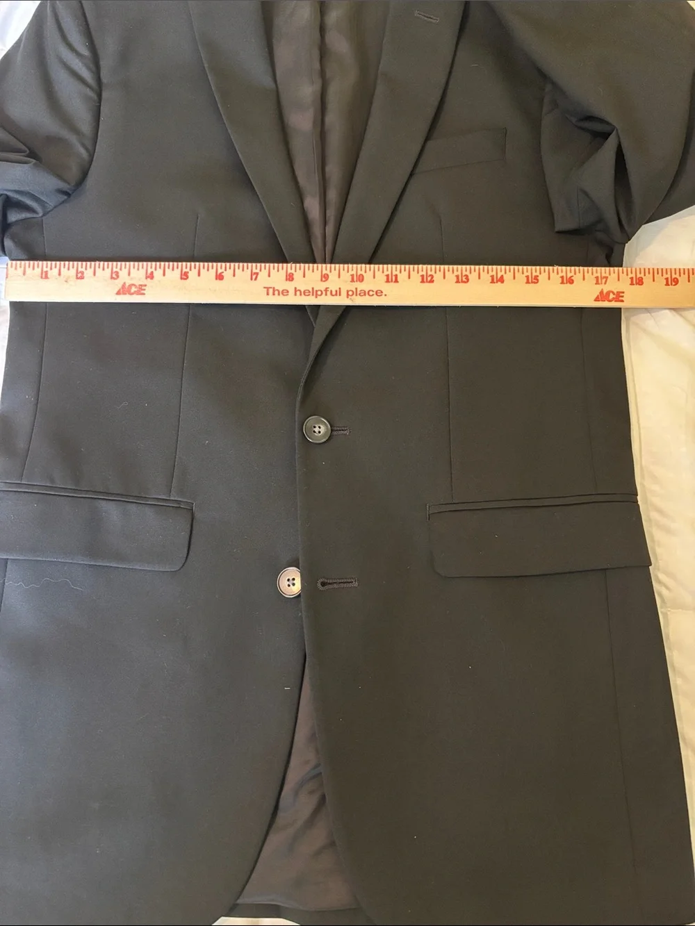 Lord & Taylor 1670 Men's Black Two-Piece Suit