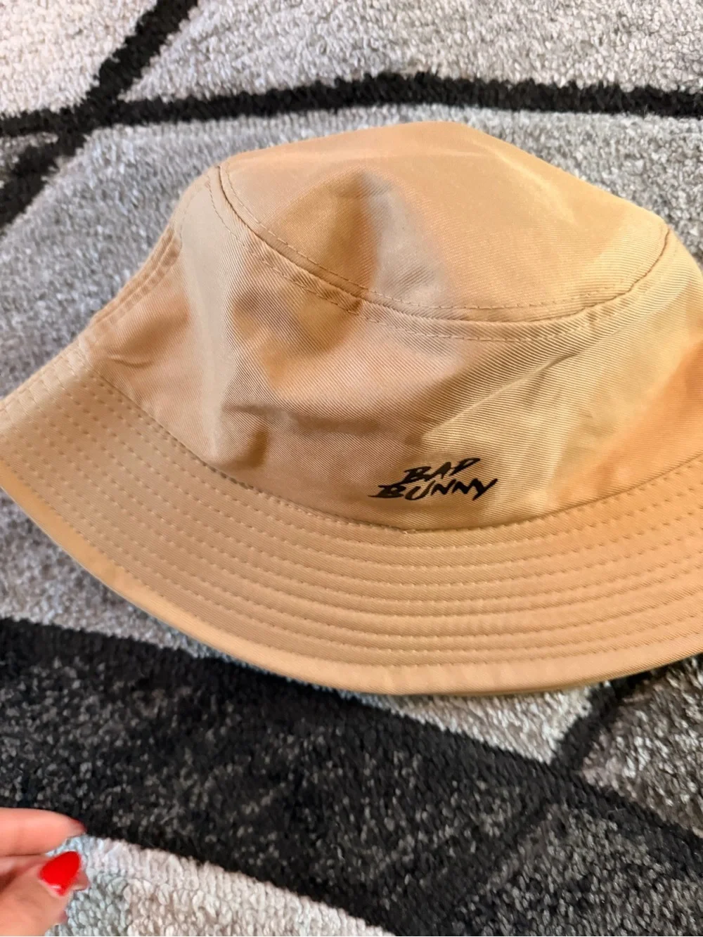 Tan Bunny Logo Bucket Hat - Unbranded