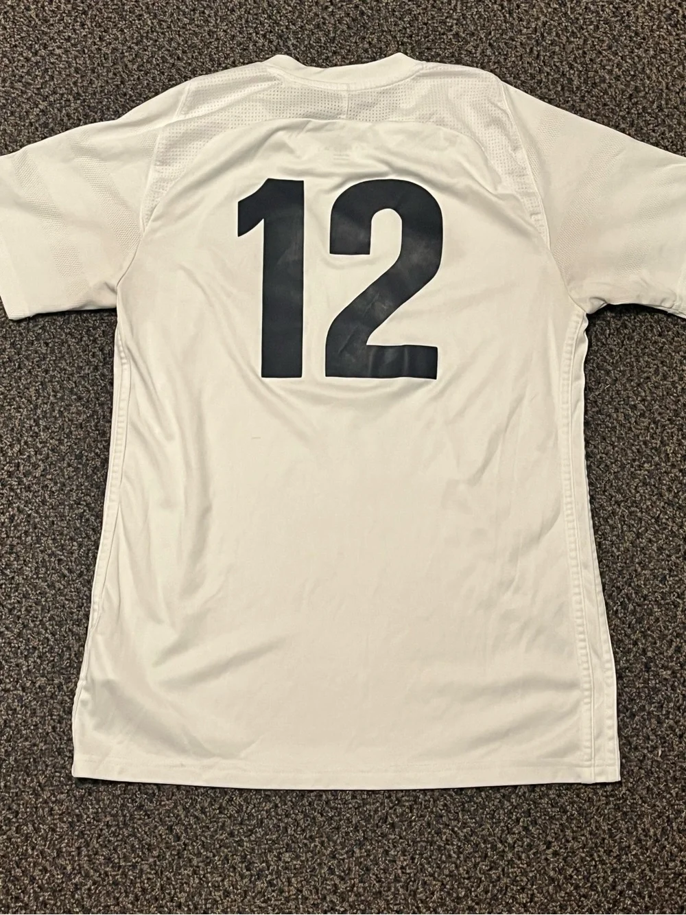 adidas White Empire United Soccer Jersey with Crest