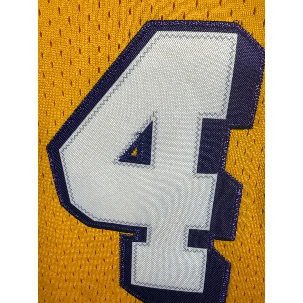 Adidas Los Angeles Lakers Jerry West 44 Hardwood Classics Jersey Yellow XXL New